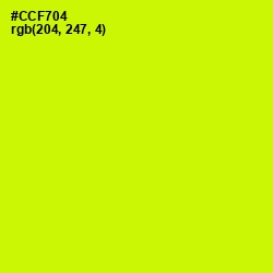 #CCF704 - Electric Lime Color Image