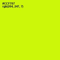 #CCF707 - Electric Lime Color Image