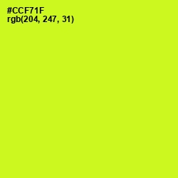 #CCF71F - Las Palmas Color Image