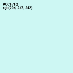 #CCF7F2 - Humming Bird Color Image