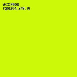 #CCF908 - Electric Lime Color Image