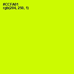 #CCFA01 - Electric Lime Color Image