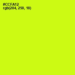 #CCFA12 - Electric Lime Color Image