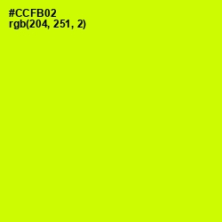 #CCFB02 - Electric Lime Color Image