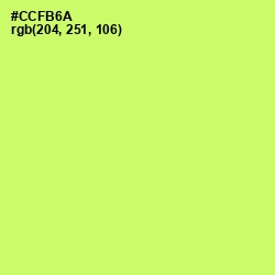 #CCFB6A - Sulu Color Image