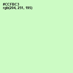 #CCFBC3 - Tea Green Color Image