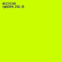 #CCFC00 - Electric Lime Color Image