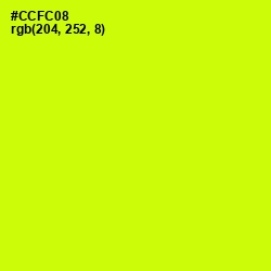 #CCFC08 - Electric Lime Color Image