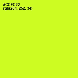 #CCFC22 - Pear Color Image