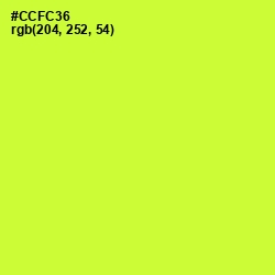 #CCFC36 - Pear Color Image