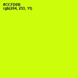 #CCFD0B - Electric Lime Color Image