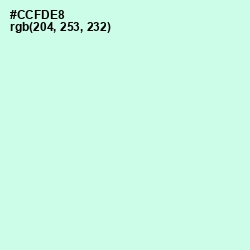 #CCFDE8 - Aero Blue Color Image