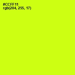 #CCFF11 - Electric Lime Color Image