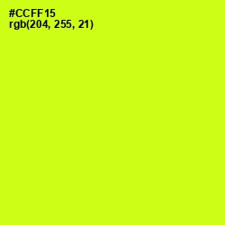 #CCFF15 - Electric Lime Color Image