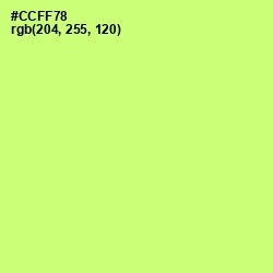 #CCFF78 - Sulu Color Image
