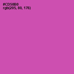 #CD50B0 - Hopbush Color Image