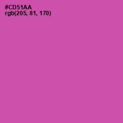 #CD51AA - Hopbush Color Image