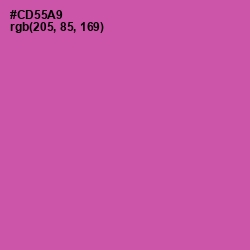 #CD55A9 - Hopbush Color Image