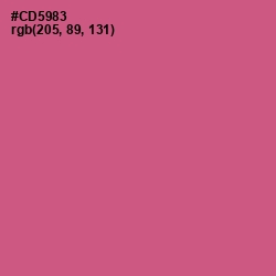 #CD5983 - Mulberry Color Image