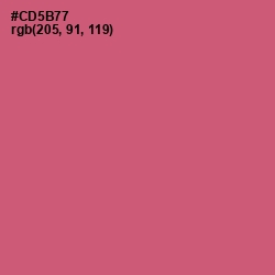 #CD5B77 - Cranberry Color Image