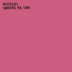 #CD5C81 - Mulberry Color Image