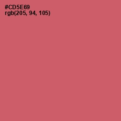 #CD5E69 - Cranberry Color Image