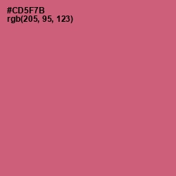 #CD5F7B - Cranberry Color Image
