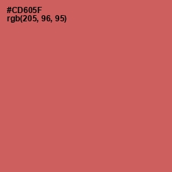 #CD605F - Red Damask Color Image