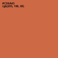#CD6A45 - Red Damask Color Image