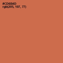 #CD6B4D - Red Damask Color Image