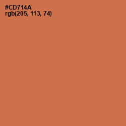 #CD714A - Raw Sienna Color Image