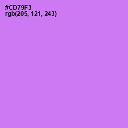 #CD79F3 - Heliotrope Color Image