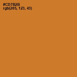 #CD7B2B - Ochre Color Image