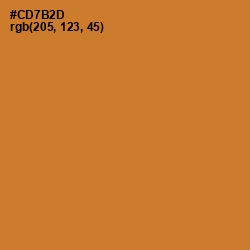 #CD7B2D - Ochre Color Image