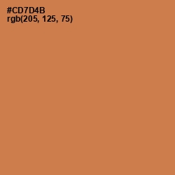 #CD7D4B - Raw Sienna Color Image