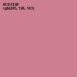 #CD7E8F - Charm Color Image