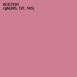 #CD7F91 - Charm Color Image