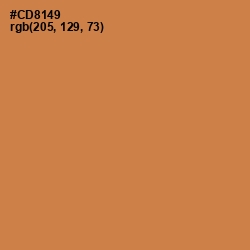 #CD8149 - Tussock Color Image