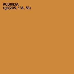 #CD883A - Brandy Punch Color Image