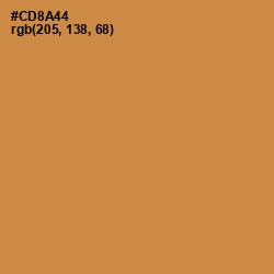 #CD8A44 - Tussock Color Image