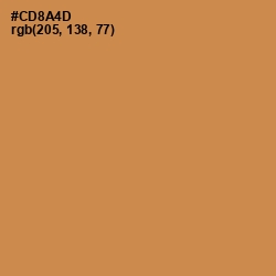 #CD8A4D - Tussock Color Image