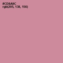 #CD8A9C - Puce Color Image