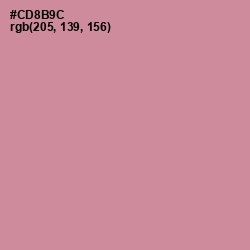 #CD8B9C - Puce Color Image