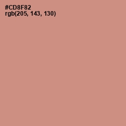 #CD8F82 - Old Rose Color Image