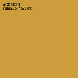 #CD9D3D - Nugget Color Image