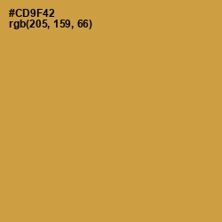 #CD9F42 - Tussock Color Image