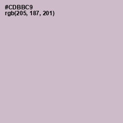 #CDBBC9 - Gray Suit Color Image