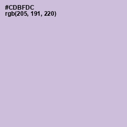 #CDBFDC - Thistle Color Image