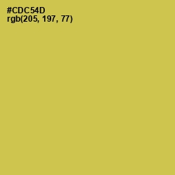 #CDC54D - Wattle Color Image