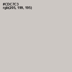 #CDC7C3 - Pumice Color Image